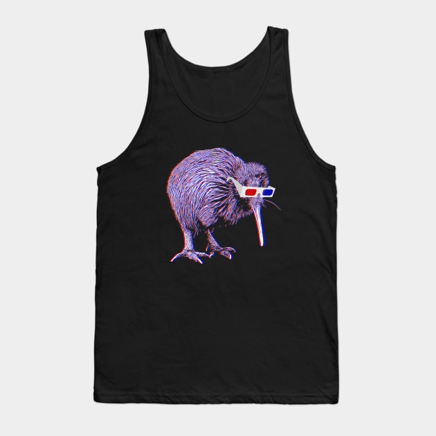 Kiwi Bird Anaglyph Tank Top by RaymundoSouza